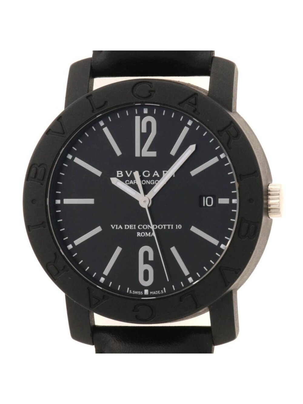Bvlgari Carbon Gold Watch Black Automatic